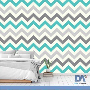 Papel de parede Zig Zag - Linha quarto