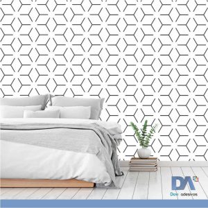 Papel de parede padrão flecha- Linha quarto