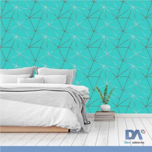 Papel de parede Zara Verde Oceano- Linha quarto