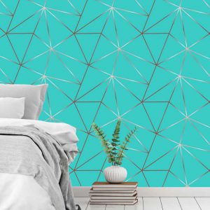 Papel de parede Zara Verde Oceano 2- Linha quarto