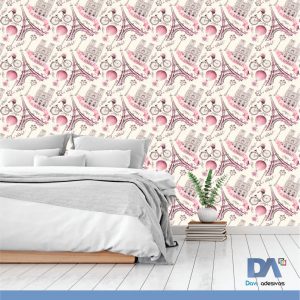 Papel de parede temático paris - Linha quarto