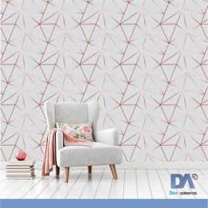 Papel de parede Zara Cinza Rosé - Linha sala