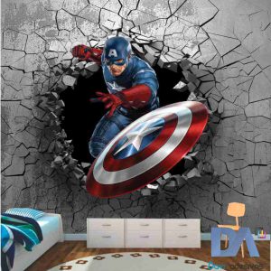 Papel de parede Capitão América - Linha Marvel