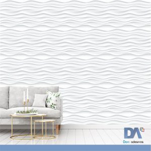 Papel de parede ondas assimétricas - Linha sala