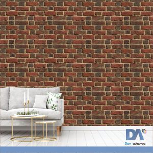 Papel de parede padrão tijolos antigos - Linha sala