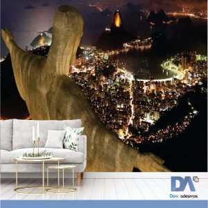 Papel de parede Cristo Redentor - Linha sala